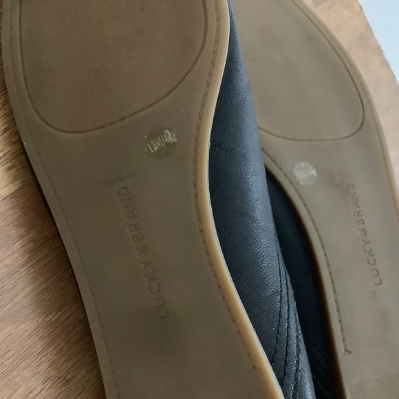 Lucky Brand Black Flats Sz 12, like NEW - Picture 5 of 8